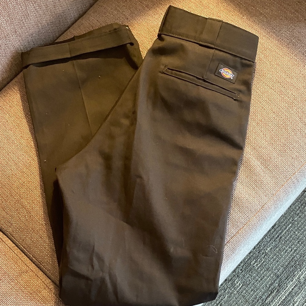 Dickies Men’s Dark Brown Work Chino Pants
